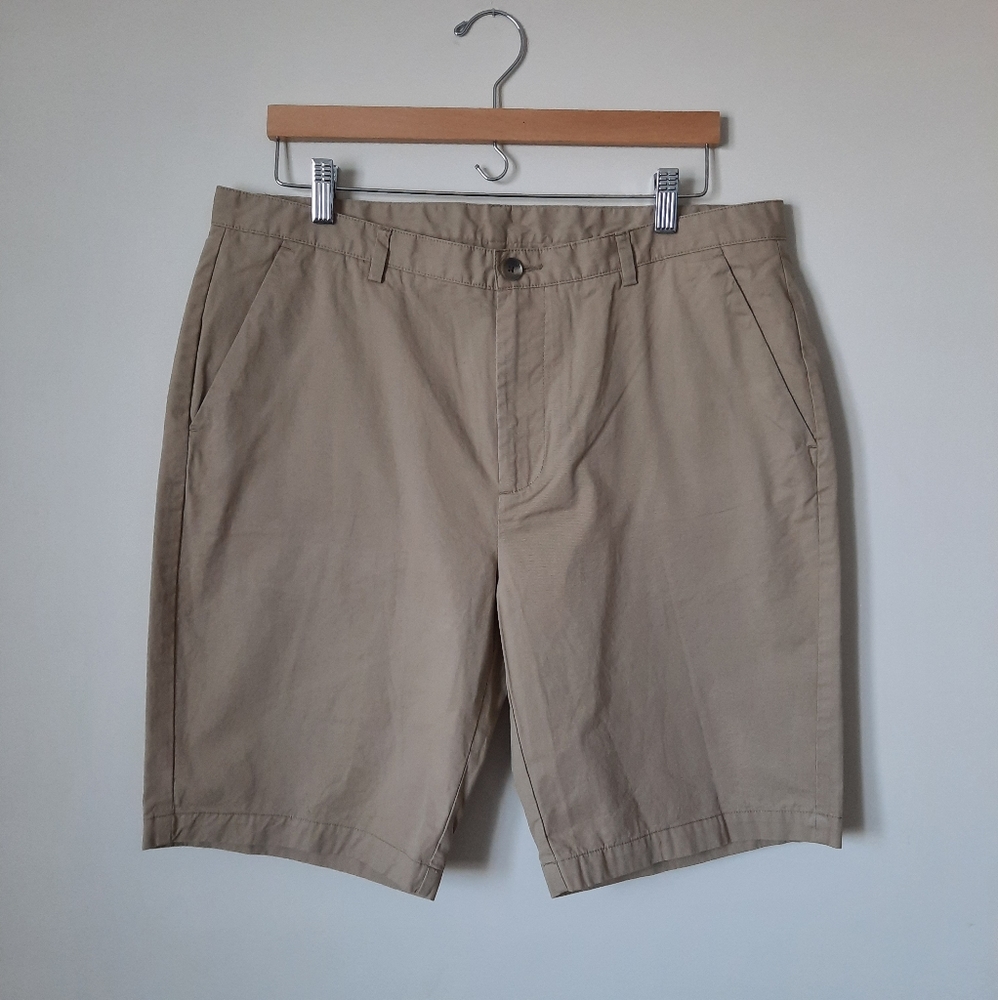 Calvin Klein Flat Front Cotton Casual Shorts